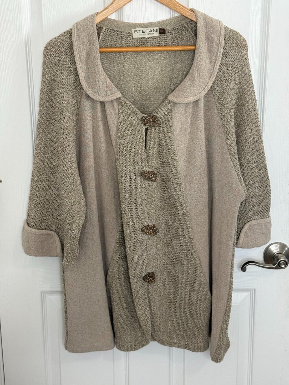 Button front sweater